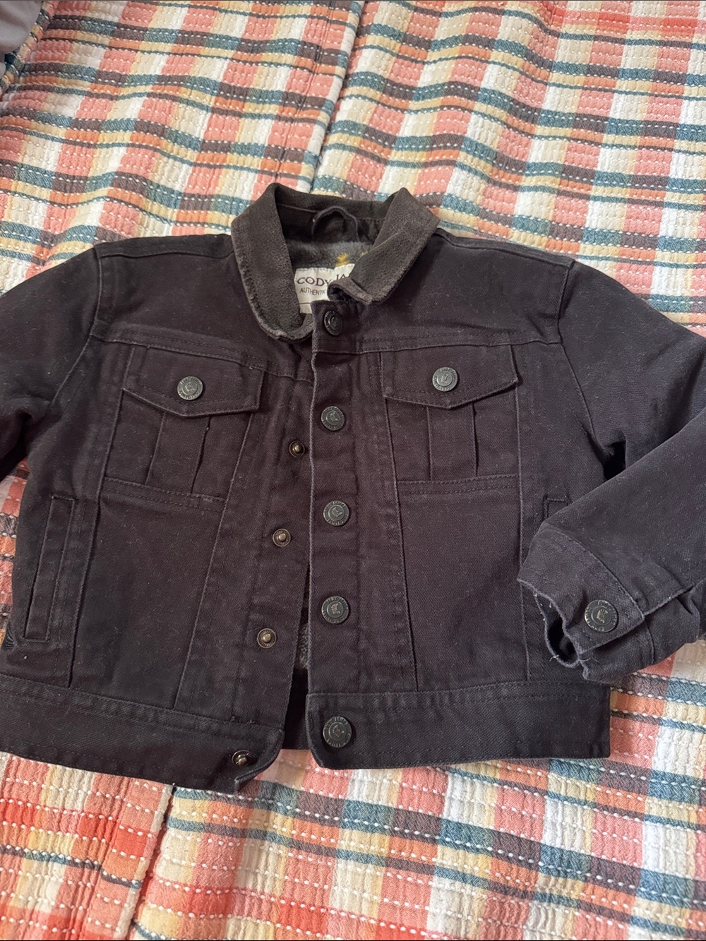 Dark Brown Cody James Kids' Button-Up Jacket
